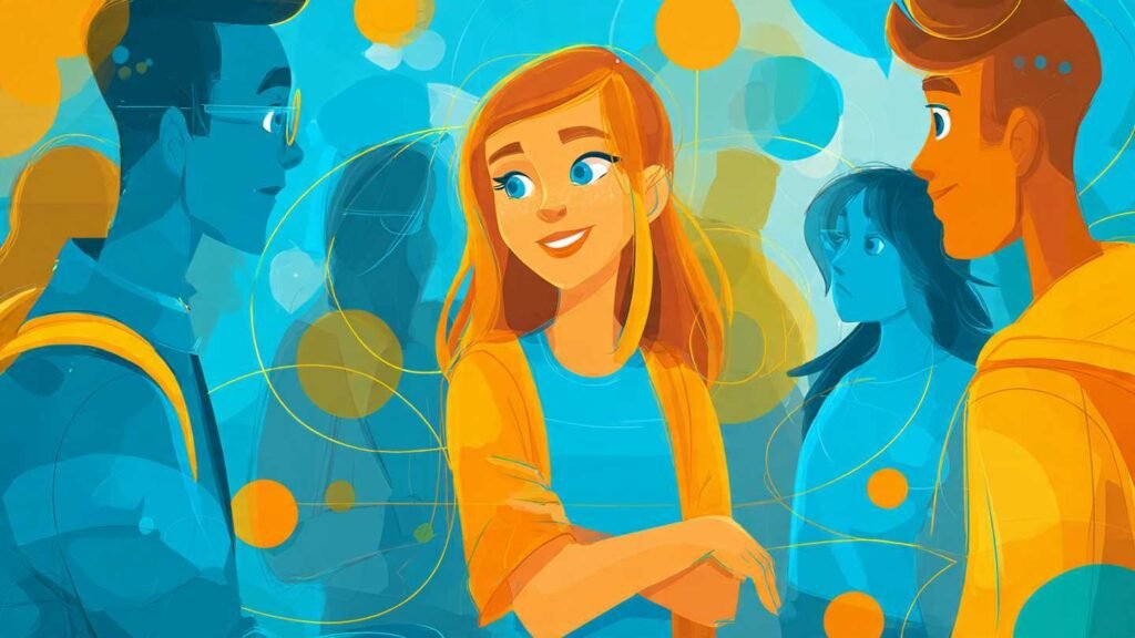 Friend Circle During Exam Preparation: Motivation or Distraction? love triangle?