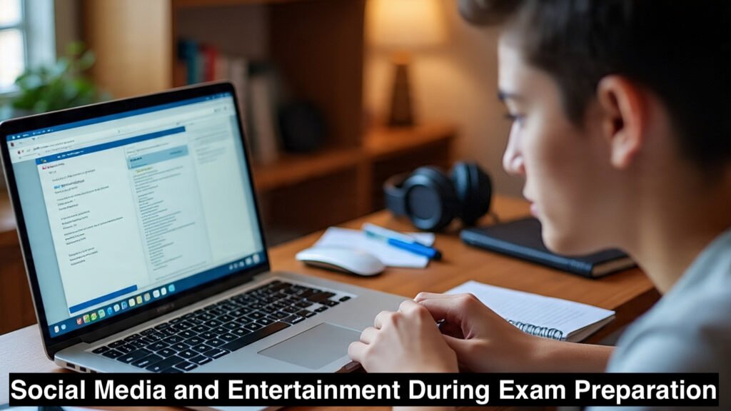 Social Media and Entertainment During Exam Preparation