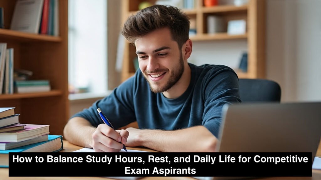 How to Balance Study Hours, Rest, and Daily Life for Exams 7 Time Management – How to Balance Study Hours, Rest, and Daily Life for Competitive Exam Aspirants