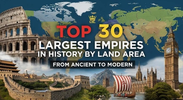 Top 30 Largest Empires in History by Land Area (.pptx)